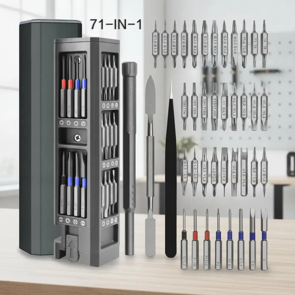 STONEGO Precision Screwdriver Set with Magnetic Bits, 31 to 71 Pieces, 71 in 1