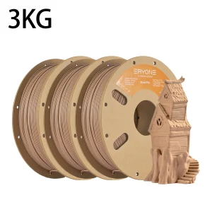 ERYONE Wood PLA Filament 1.75mm, 3 kg (3 × 1 kg)