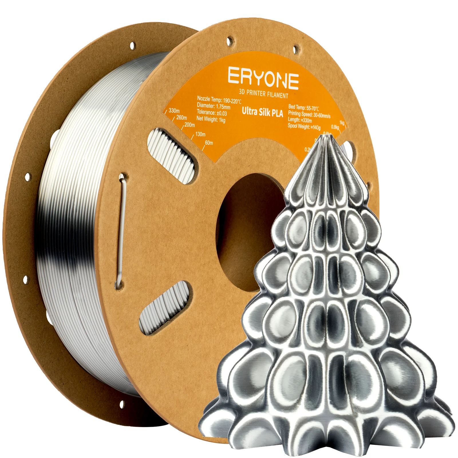 ERYONE Ultra Silk PLA Filament 1.75mm, 3 kg (3 × 1 kg) – photo 2