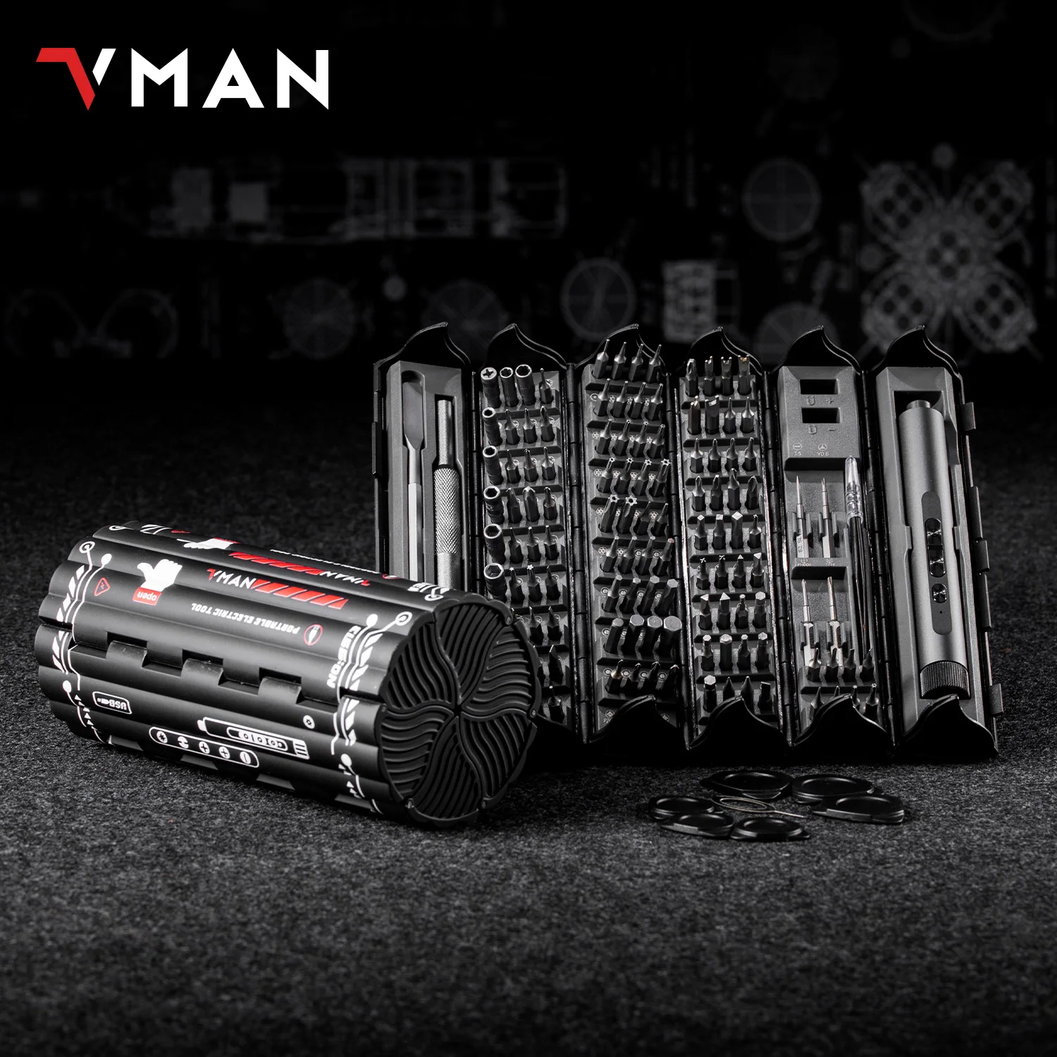 VMAN 138-in-1 Electric Precision Screwdriver Set