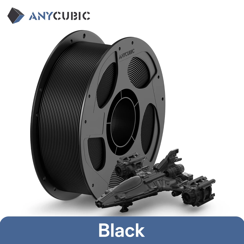 ANYCUBIC PETG Filament 1.75mm, 1 kg Spool, 1KG Black