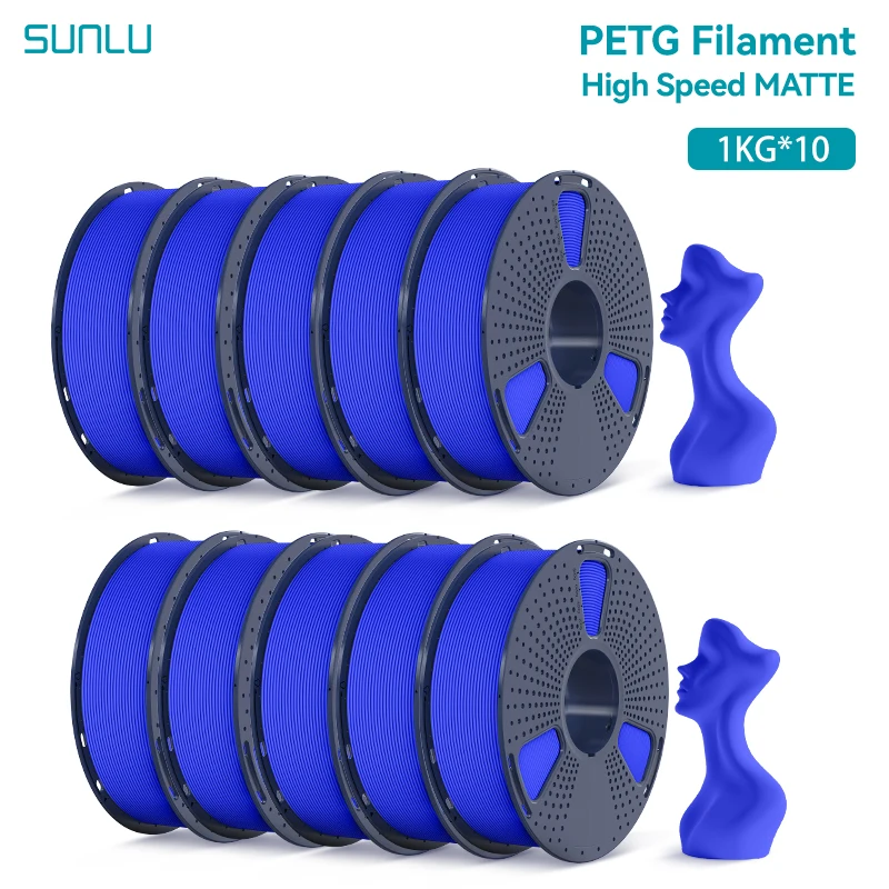 SUNLU High Speed Matte PETG Filament 1.75mm, 10 kg, Blue