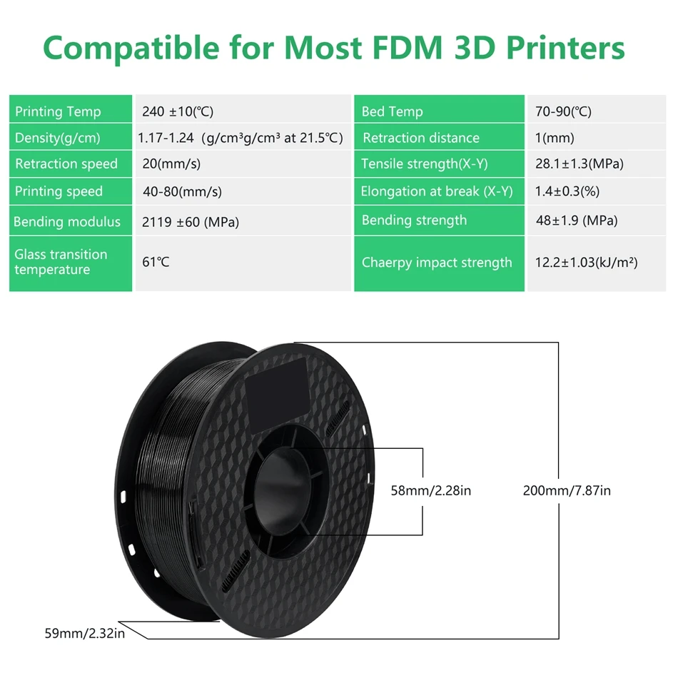 KINGROON PETG Filament 1.75mm, 1 kg Spool – photo 5