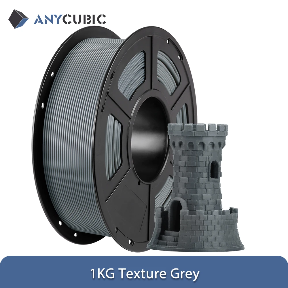 ANYCUBIC PLA Filament 1.75mm, 1 kg or 2 kg, 1KG Gray