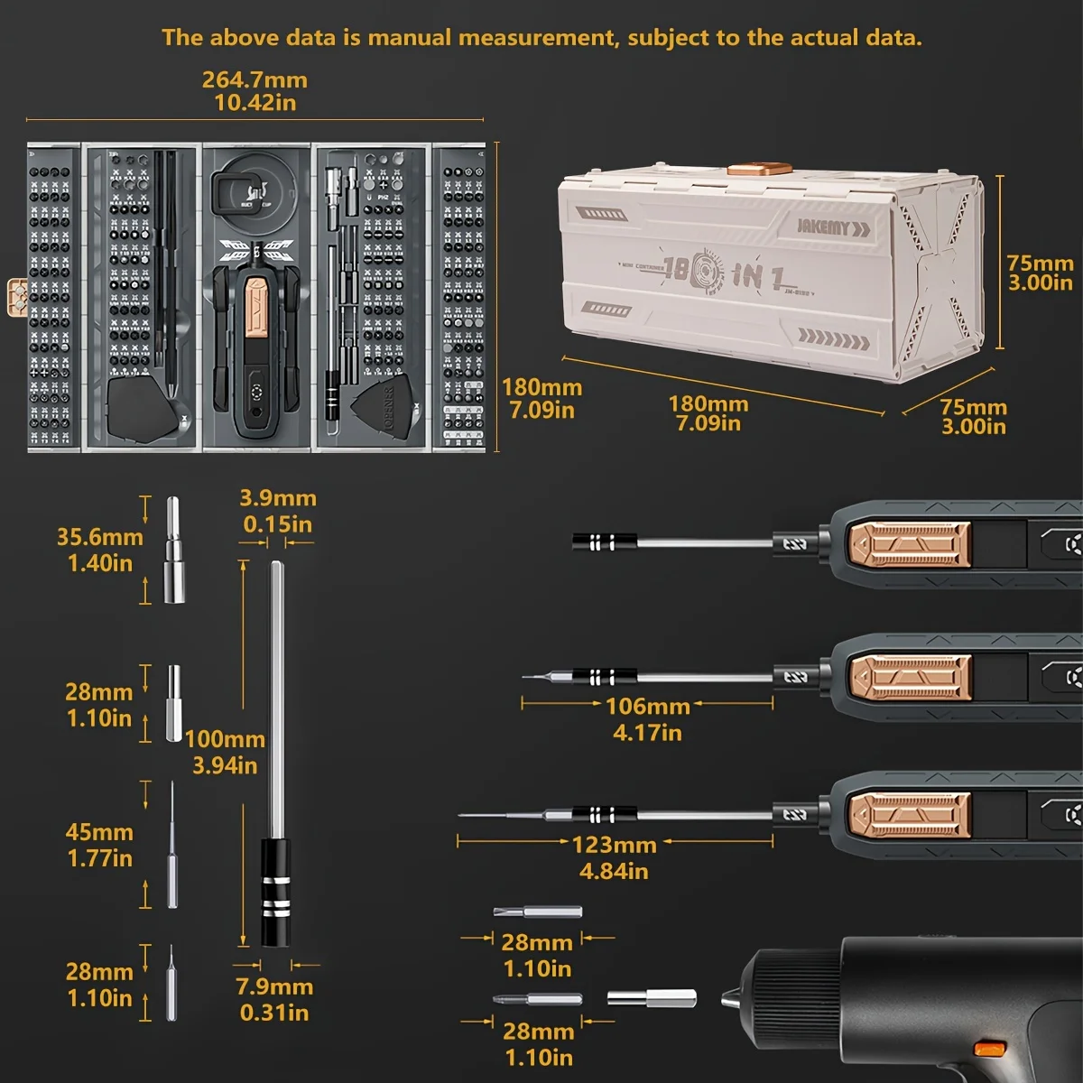 VMAN 180-in-1 Precision Screwdriver Set – photo 5