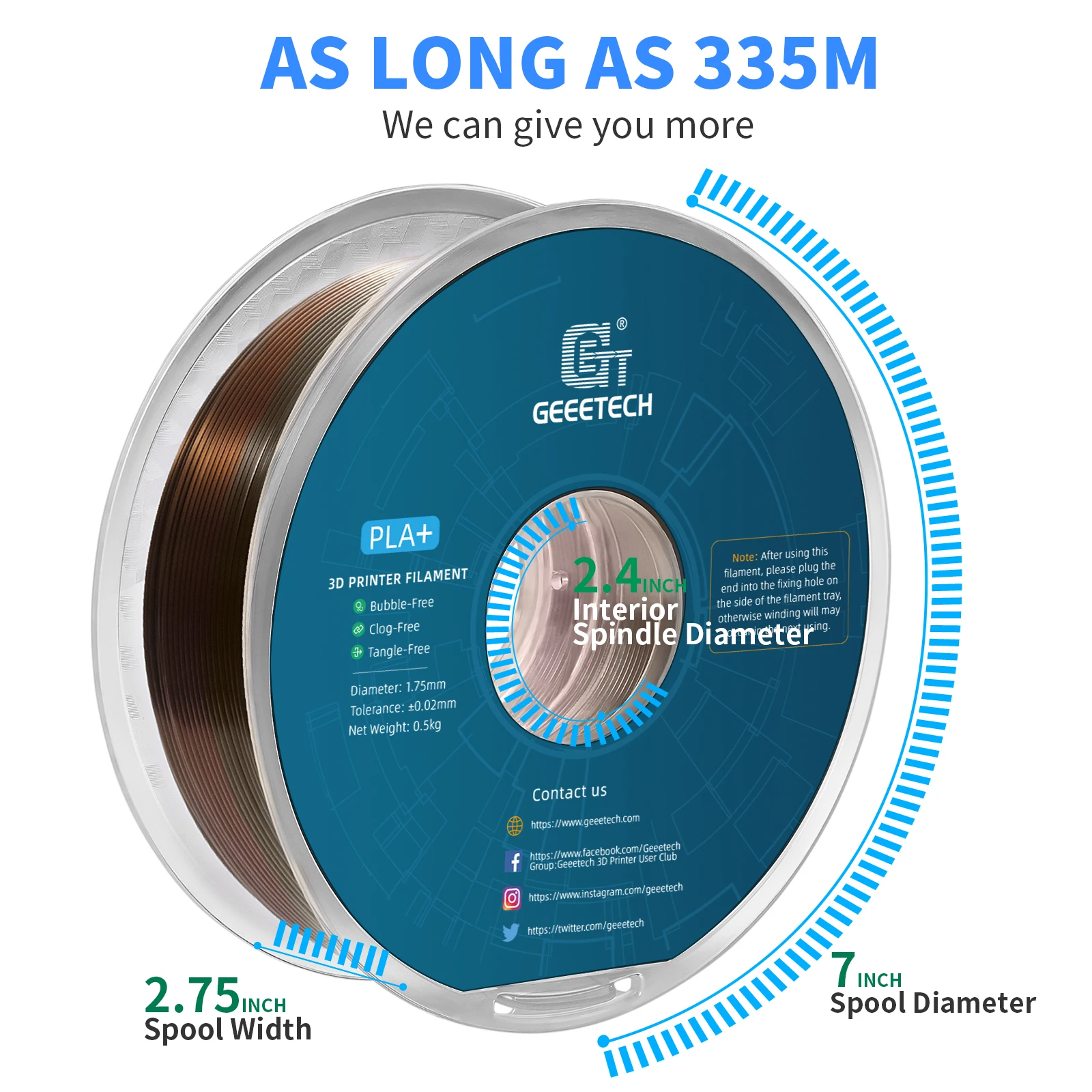 Geeetech Silk PLA Filament 1.75mm, 5 kg (5 × 1 kg) – photo 6