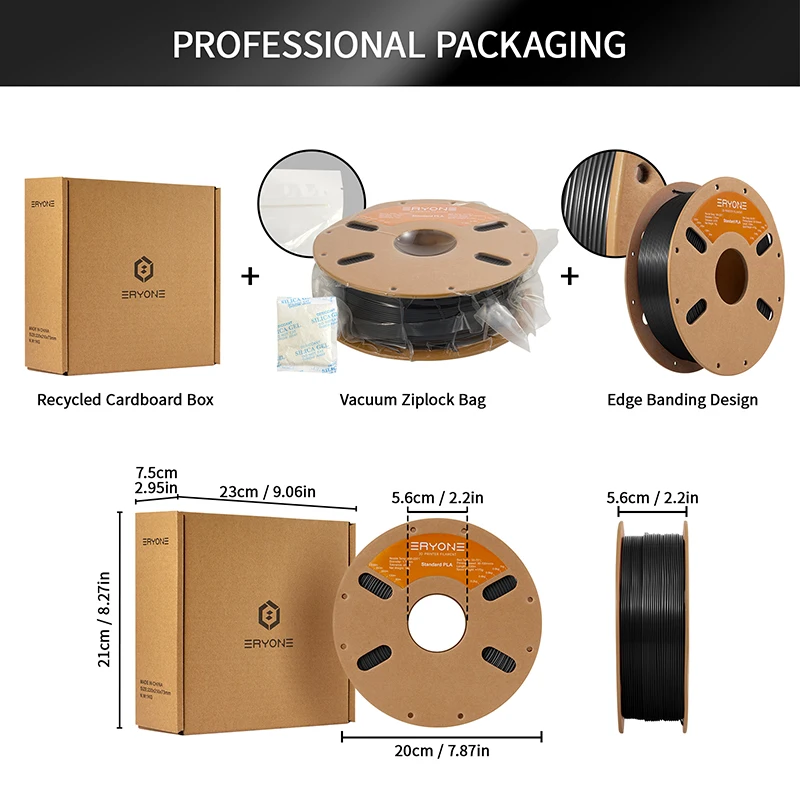 ERYONE Standard PLA Filament 1.75mm, 10 kg (10 × 1 kg) – photo 5