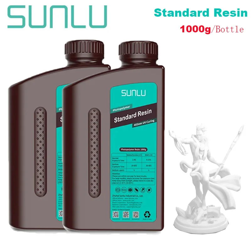SUNLU Standard & ABS-Like UV Resin 405nm, 2 kg, Standard White