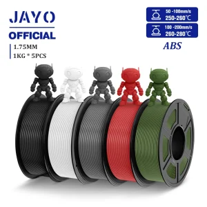 JAYO ABS Filament 1.75mm, 5 Rolls