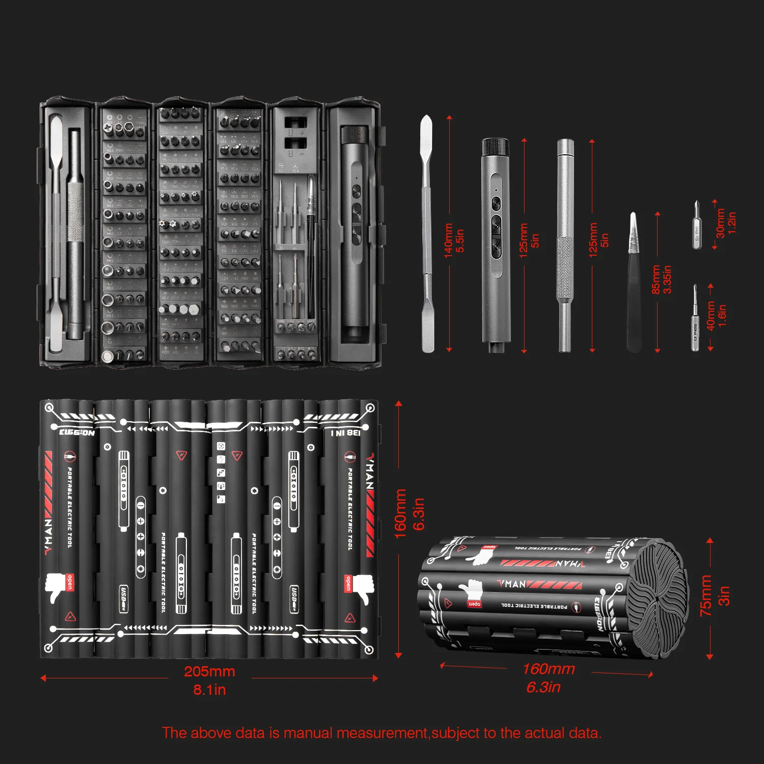 VMAN 138-in-1 Electric Precision Screwdriver Set – photo 6