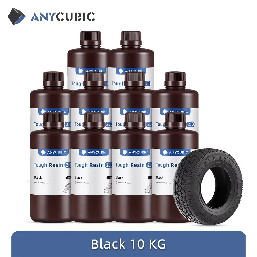 ANYCUBIC Flexible Tough Resin 2.0, 10 kg, 10kg Black
