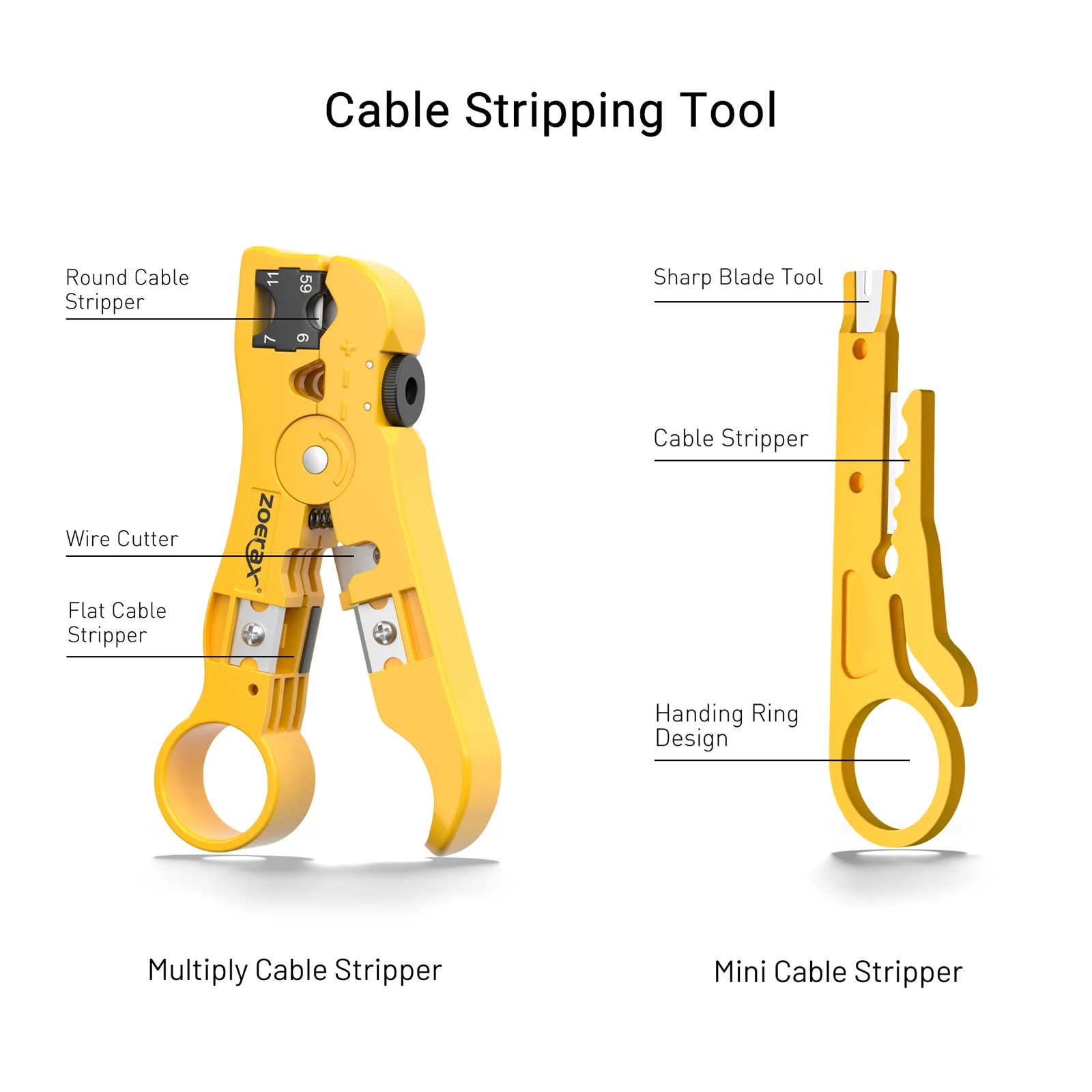 ZoeRax 11-in-1 RJ45 Crimp Tool Kit with Cable Tester – photo 4
