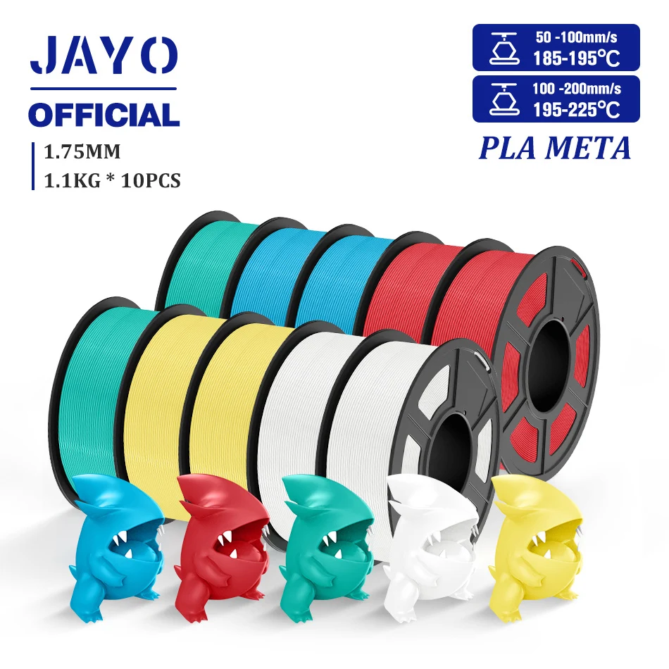 JAYO PLA Meta Filament 1.75mm, 10 Rolls