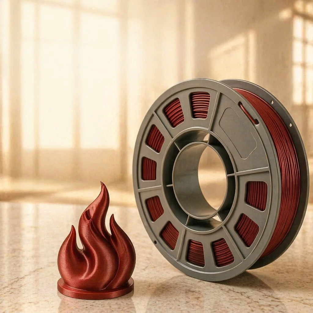 FUN TOO Metallic PETG Filament 1.75mm, 2 × 300 g, 2pack rred / 600g