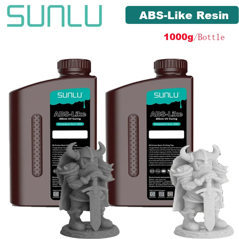 SUNLU Standard & ABS-Like UV Resin 405nm, 2 kg, ABS-LIKE GY DG