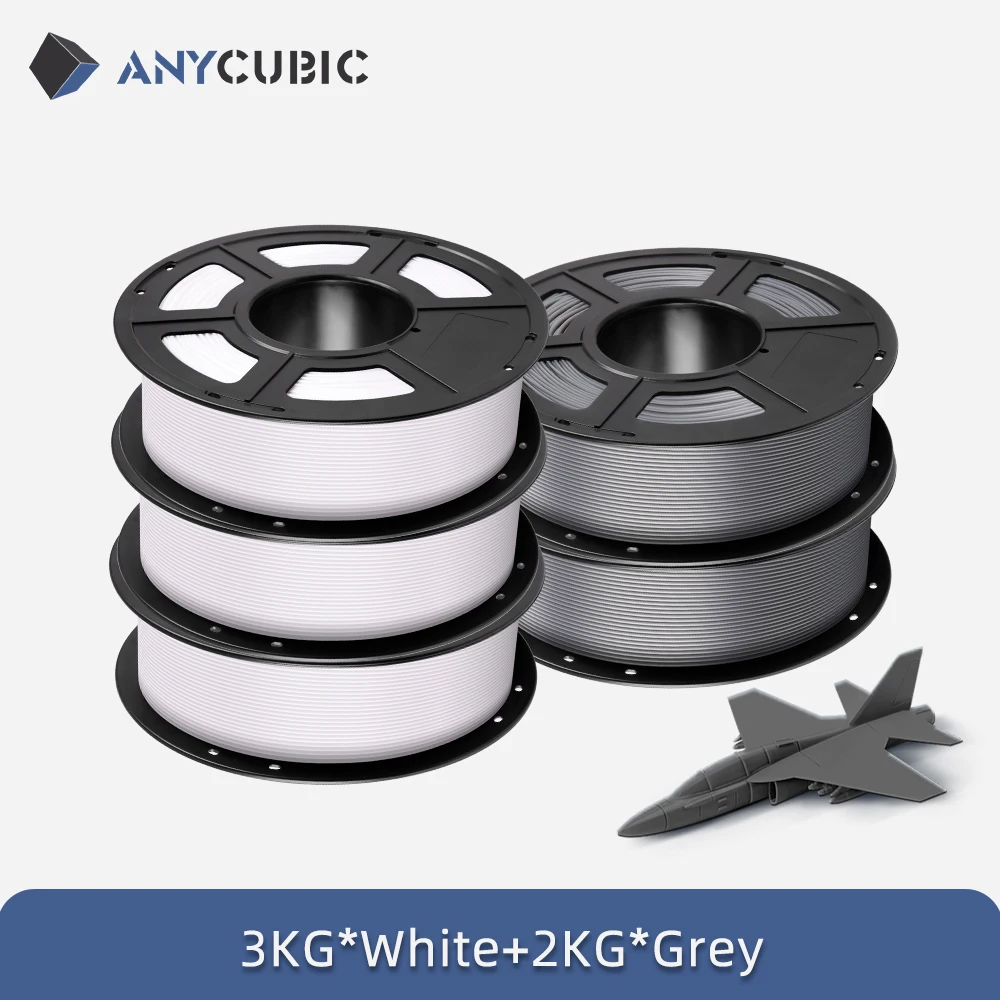 ANYCUBIC PLA Filament 1.75mm, 5 kg (5 × 1 kg), 5KG Combination G