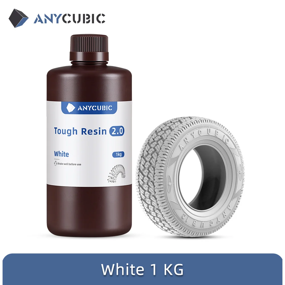ANYCUBIC Tough Resin 2.0, 405nm, 1 kg or 2 kg, 1kg Tough2.0 WHITE