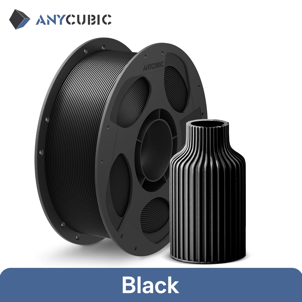 ANYCUBIC PLA Filament 1.75mm, 10 kg (10 × 1 kg), 10kg Black