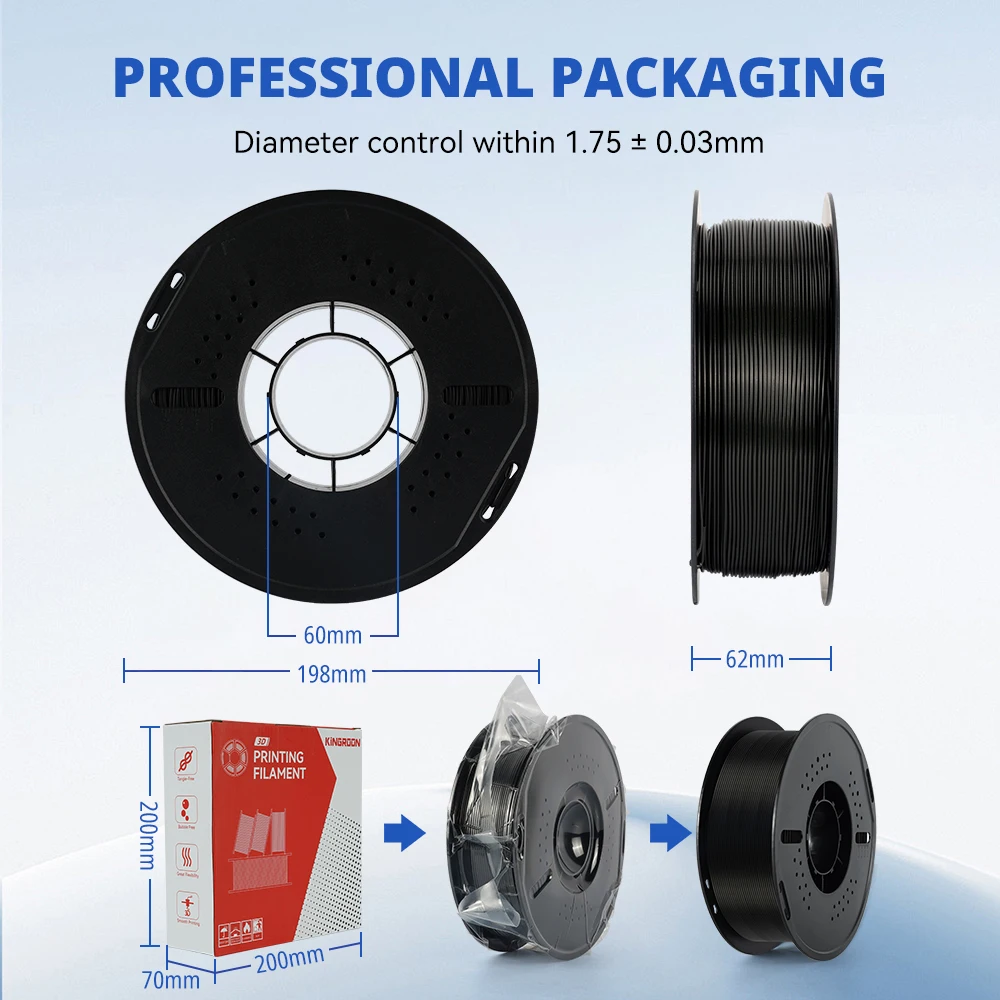 KINGROON ABS Filament 1.75mm, 5 kg (5 × 1 kg) – photo 5