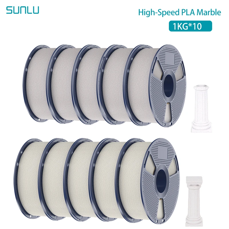 SUNLU High Speed Marble PLA Filament 1.75mm, 10 kg, 5CB 5SS