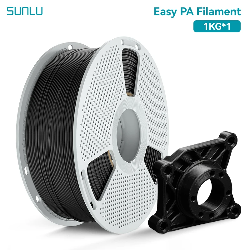 SUNLU Easy PA Nylon Filament 1.75mm, 1 kg, Black