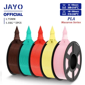 JAYO PLA Filament 1.75mm, 5 Spools