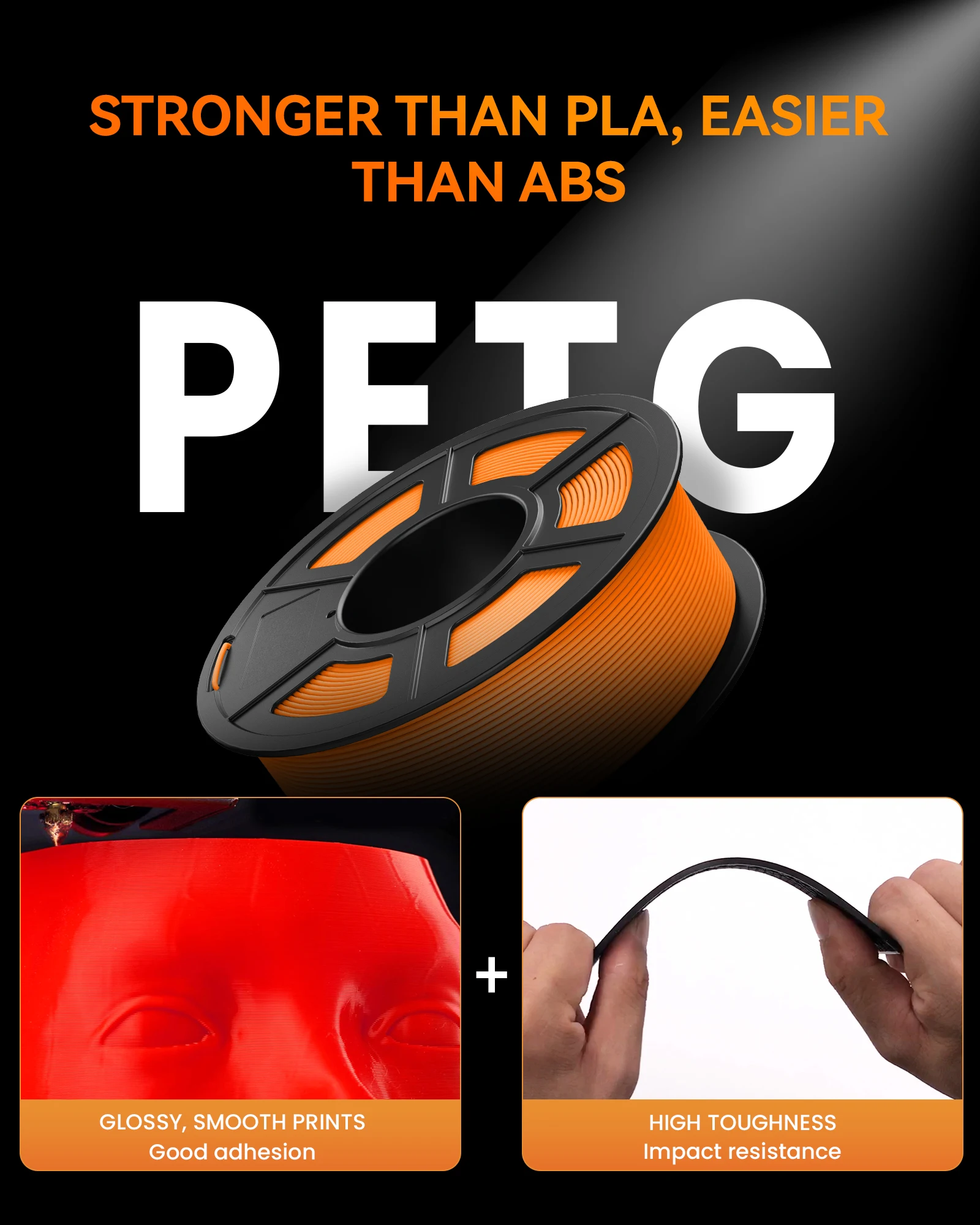 TECBEARS High Speed Matte PETG Filament 1.75mm, 5 kg Set – photo 2
