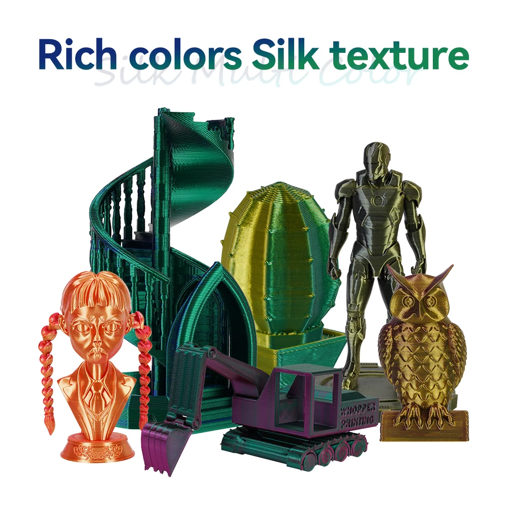 KINGROON Dual Color Silk PLA Filament 1.75mm, 5 kg