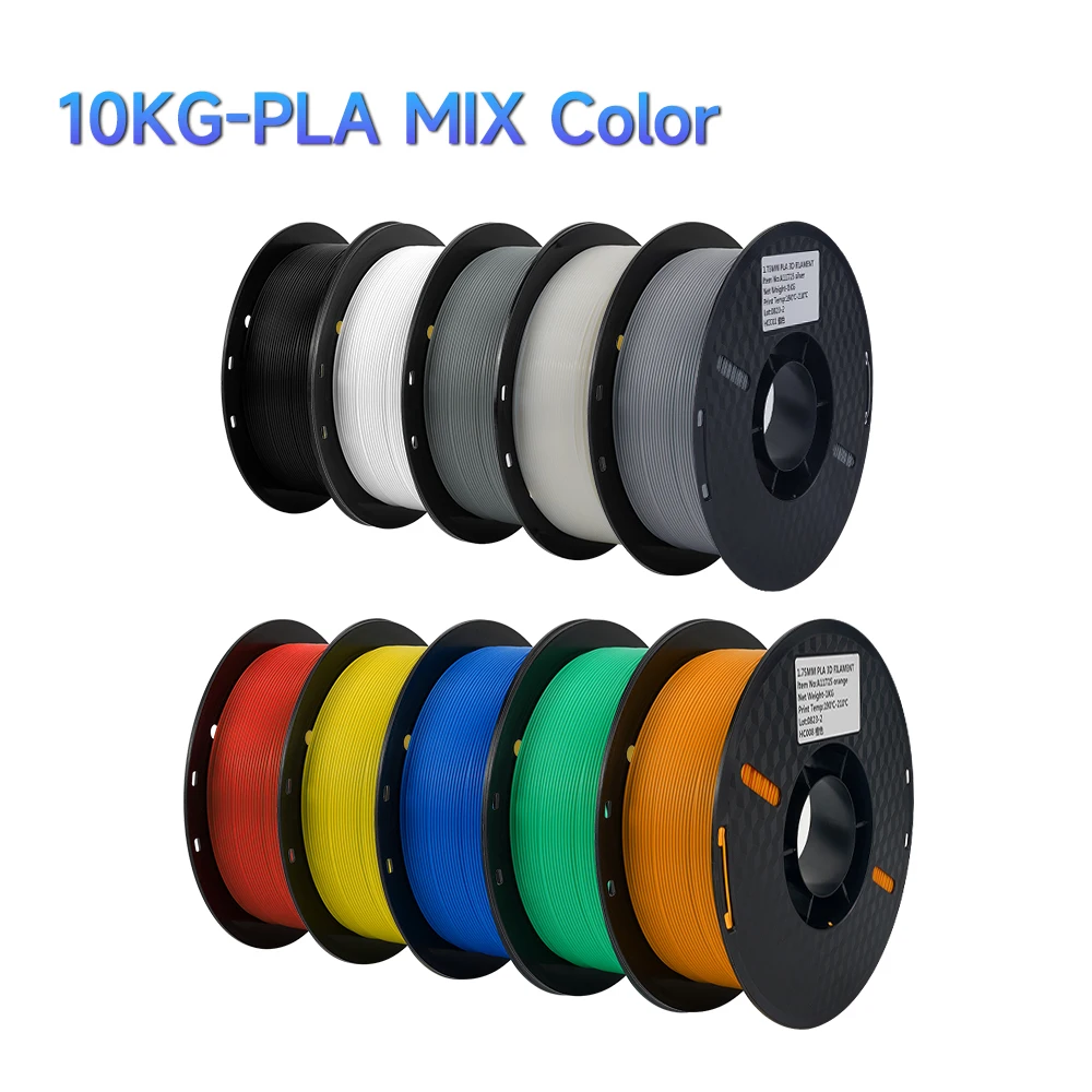 Kee Pang PLA Filament 1.75mm, 10 kg Set, Mix Colors A