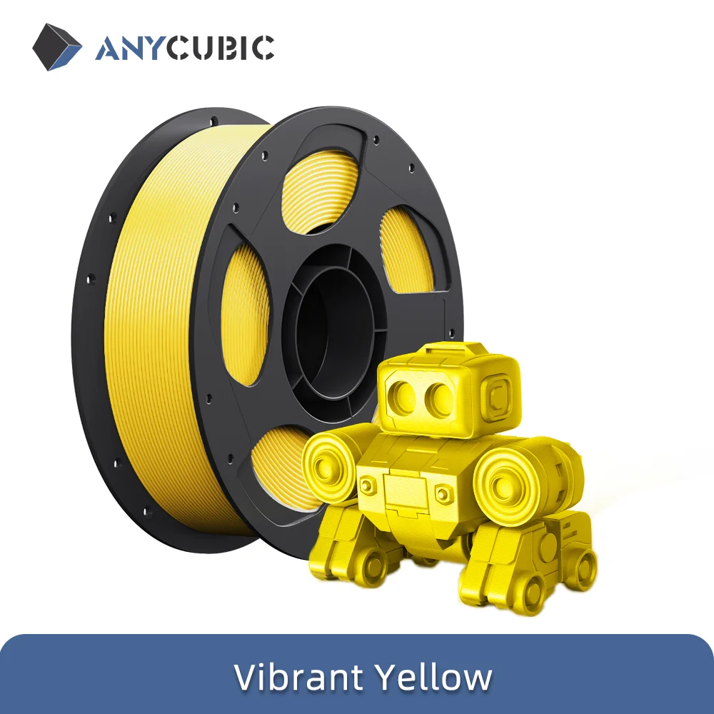 ANYCUBIC High Speed PLA Filament 1.75mm, 3 kg Spool, 3kg Vibrant Yellow
