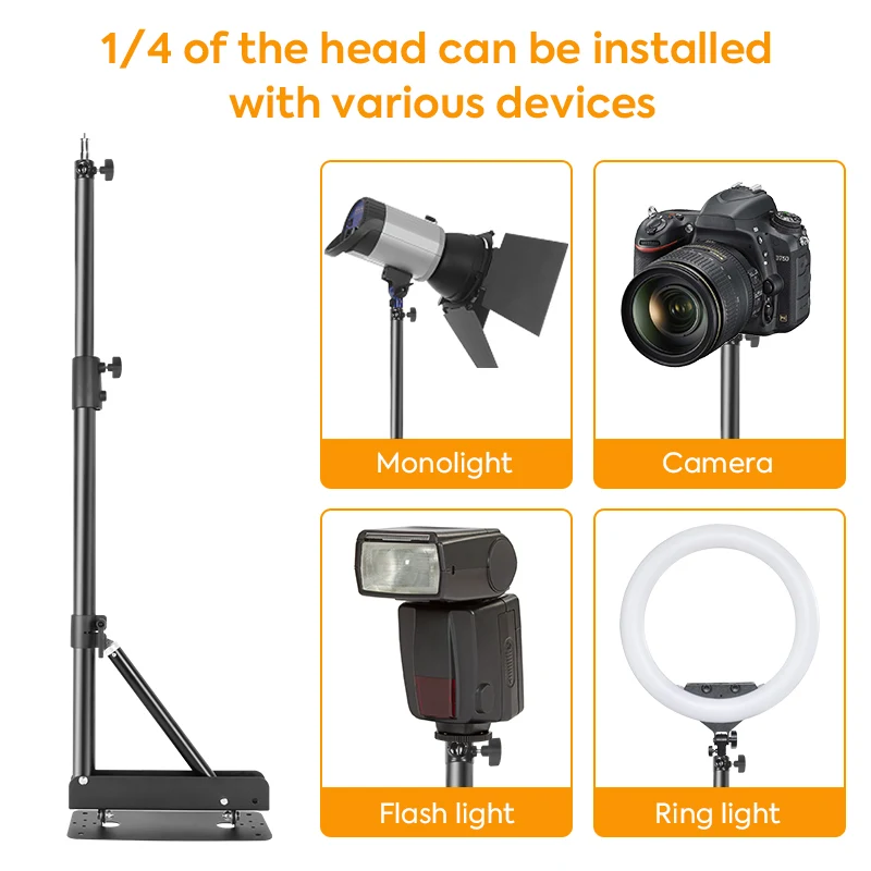 SYNZZUR Wall-Mounted Boom Arm for Lights & Cameras, 137 or 175 cm – photo 3
