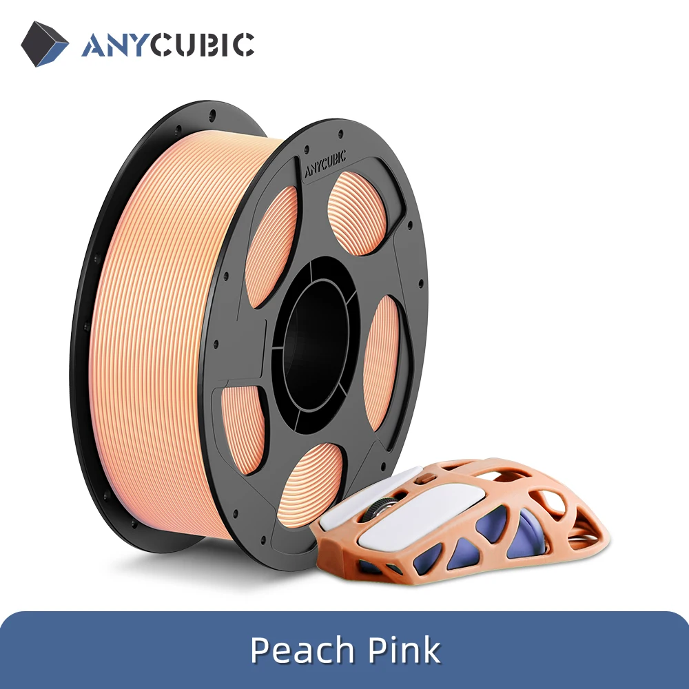 ANYCUBIC PLA Filament 1.75mm, 10 kg (10 × 1 kg), 10kg Peach Pink