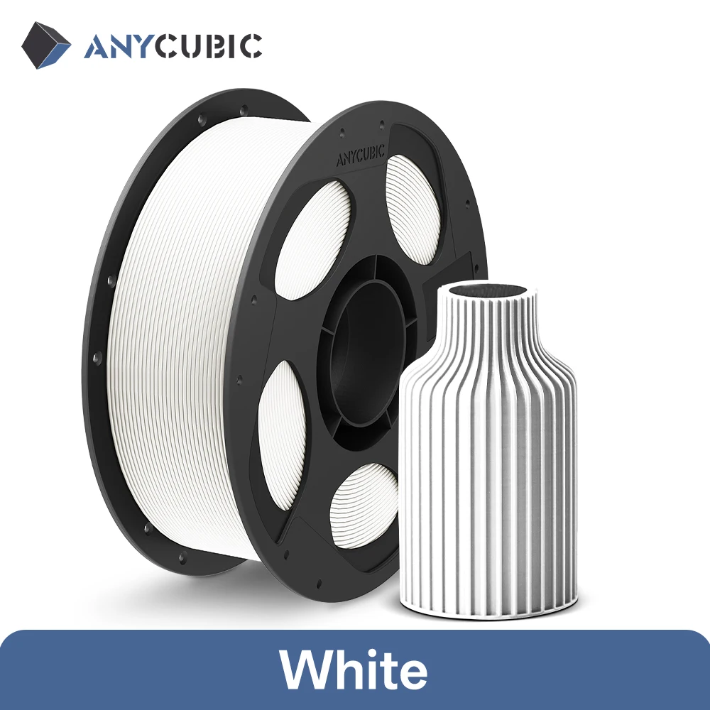 ANYCUBIC PLA Filament 1.75mm, 10 kg (10 × 1 kg), 10kg White