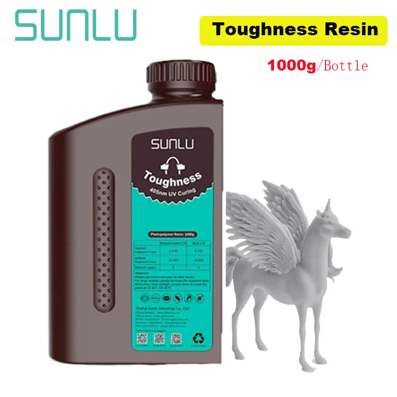 SUNLU Toughness UV Resin 405nm, 1 kg, Toughness Grey