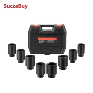 SucceBuy Axle Nut Impact Socket Sets, SAE & Metric