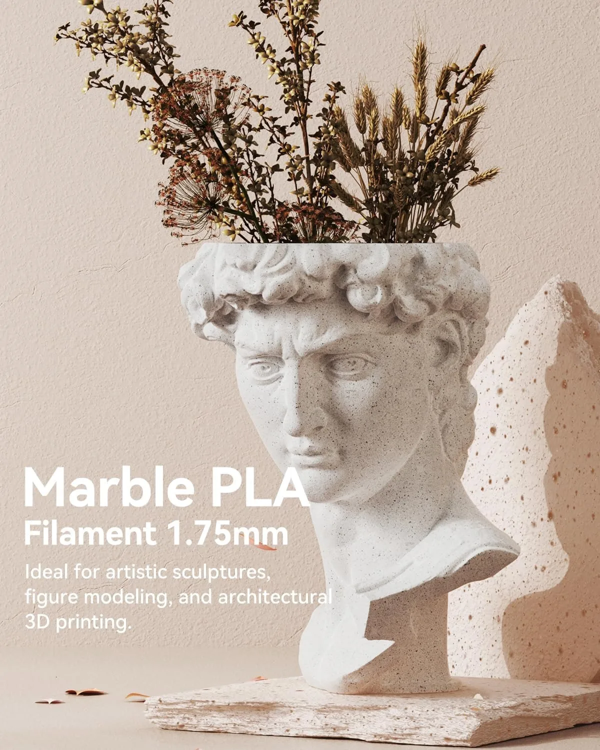 SUNLU High Speed Marble PLA Filament 1.75mm, 10 kg – photo 4