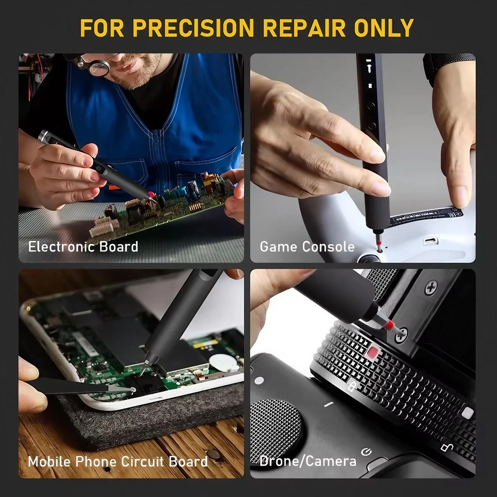 49-in-1 Cordless Electric Precision Screwdriver Set, 5 Torque Settings – photo 7
