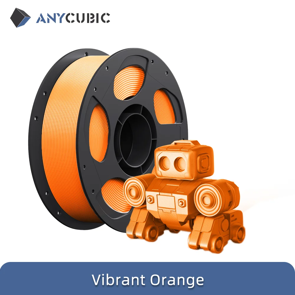 ANYCUBIC High Speed PLA Filament 1.75mm, 3 kg Spool, 3kg Vibrant Orange