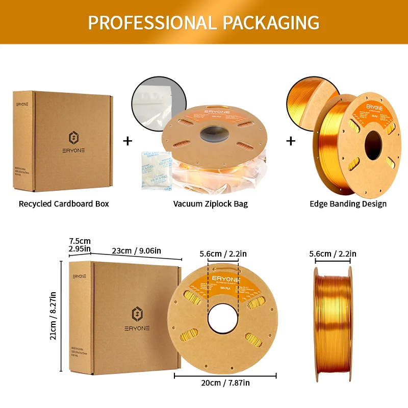 ERYONE Silk PLA Filament 1.75mm, 3 kg (3 × 1 kg) – photo 6