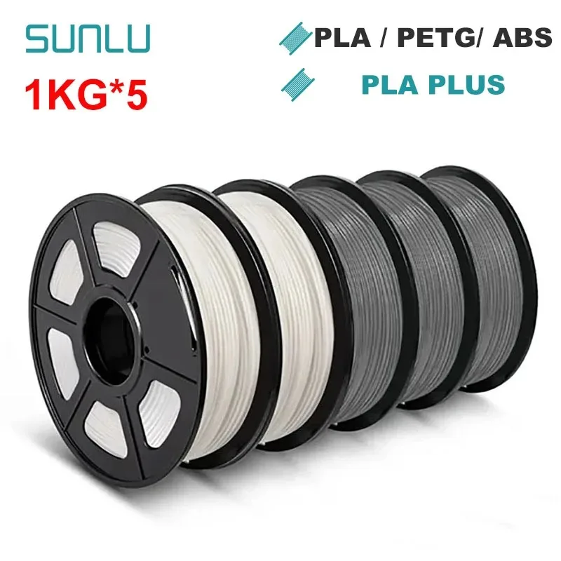 SUNLU PLA / PLA+ / PETG Filament 1.75mm, 5 kg Set