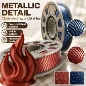 FUN TOO Metallic PETG Filament 1.75mm, 2 × 300 g
