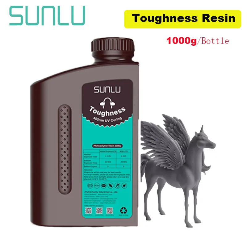 SUNLU Toughness UV Resin 405nm, 1 kg, Toughness darkGrey