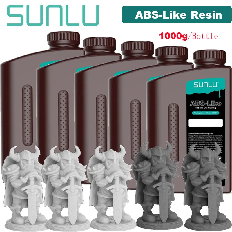 SUNLU Standard & ABS-Like UV Resin 405nm, 5 kg, ABS-LIKE 3GY 2DG
