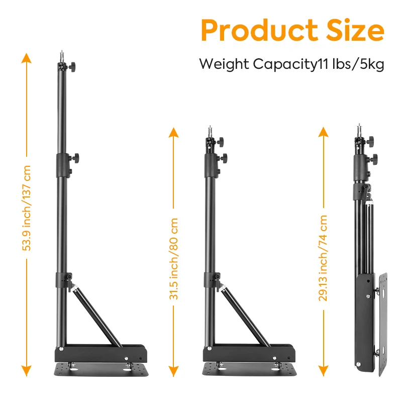 SYNZZUR Wall-Mounted Boom Arm for Lights & Cameras, 137 or 175 cm – photo 2