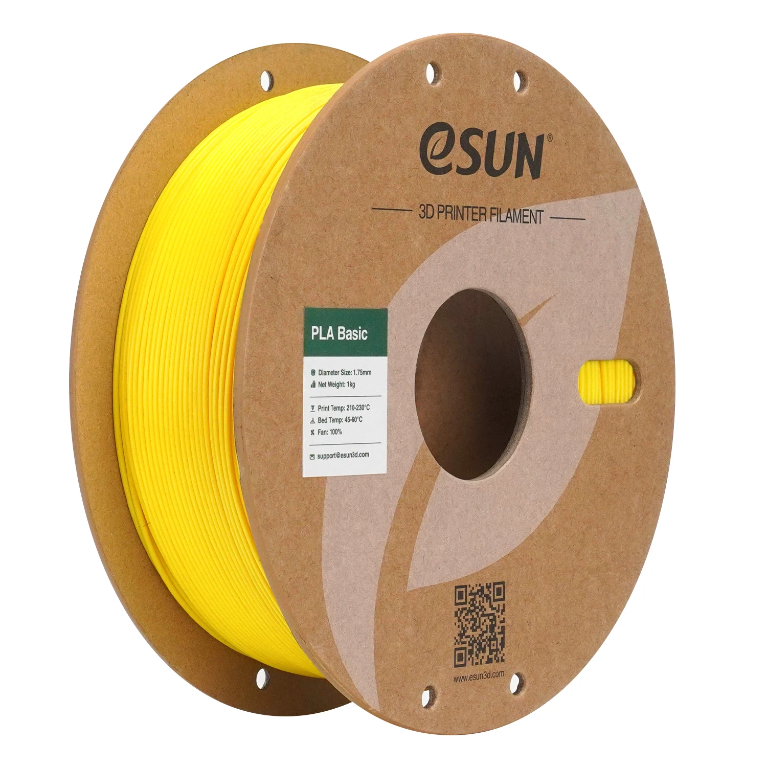 eSUN PLA Basic High Speed Filament 1.75mm, 1 kg Spool, YELLOW
