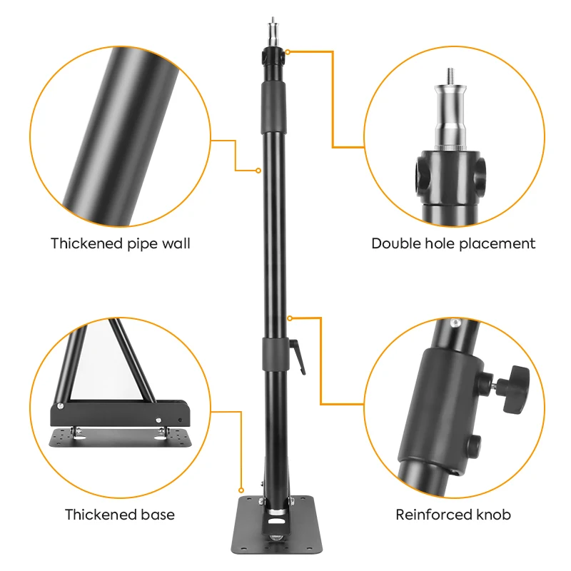 SYNZZUR Wall-Mounted Boom Arm for Lights & Cameras, 137 or 175 cm – photo 4