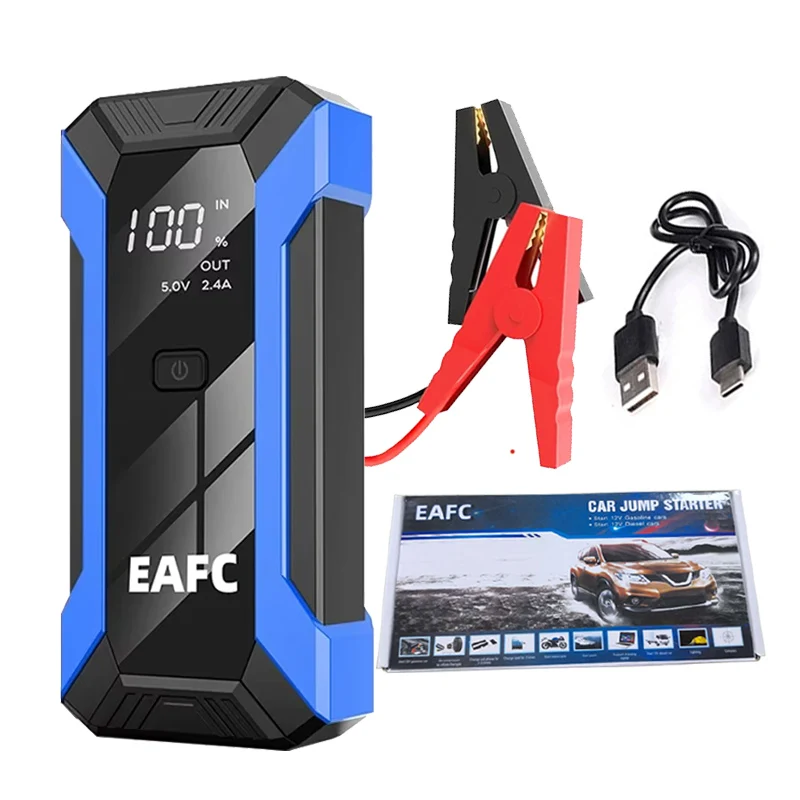 EAFC 12V Jump Starter & Power Bank, 1200A or 2000A, 1200A carto