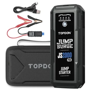 TOPDON JS2000PRO 2500A Jump Starter & Power Bank, 16,000 mAh