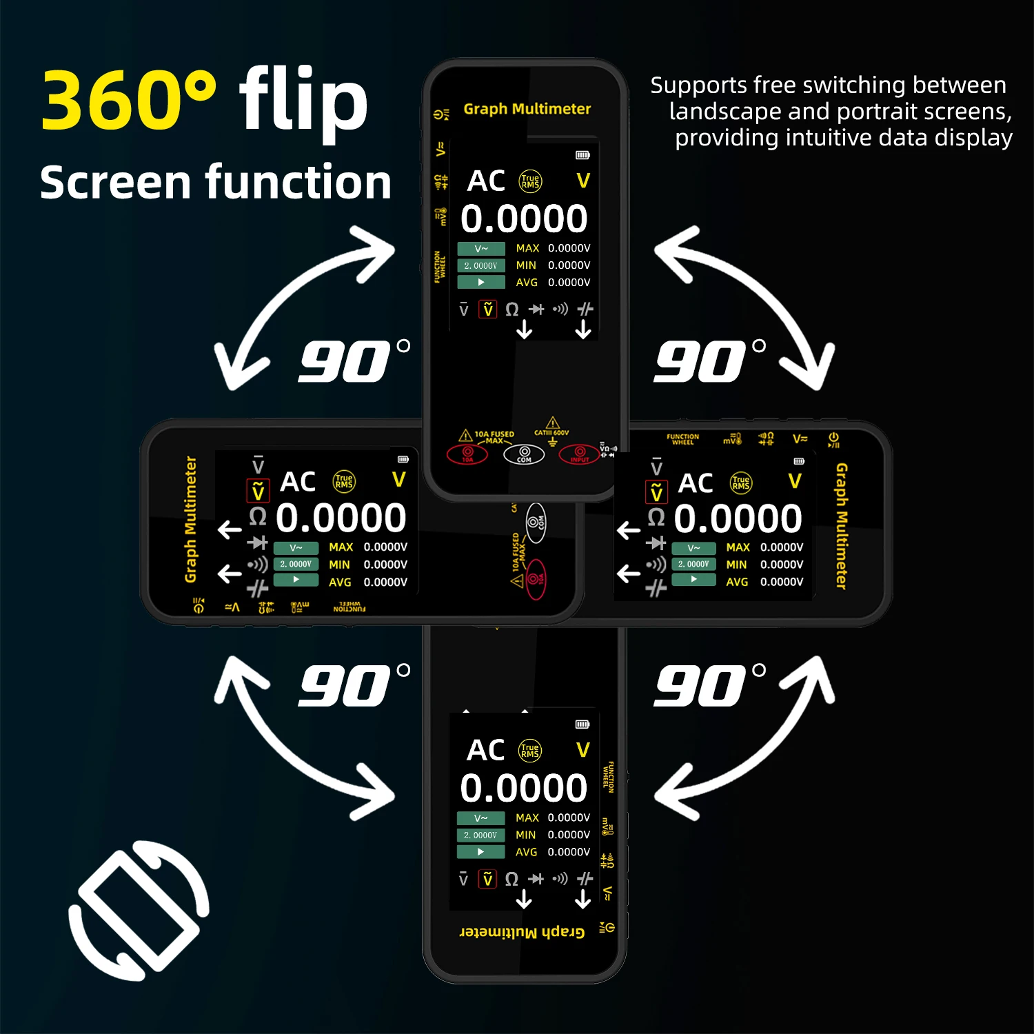 BSIDE S500 Graphic Recording Multimeter, True RMS – photo 6