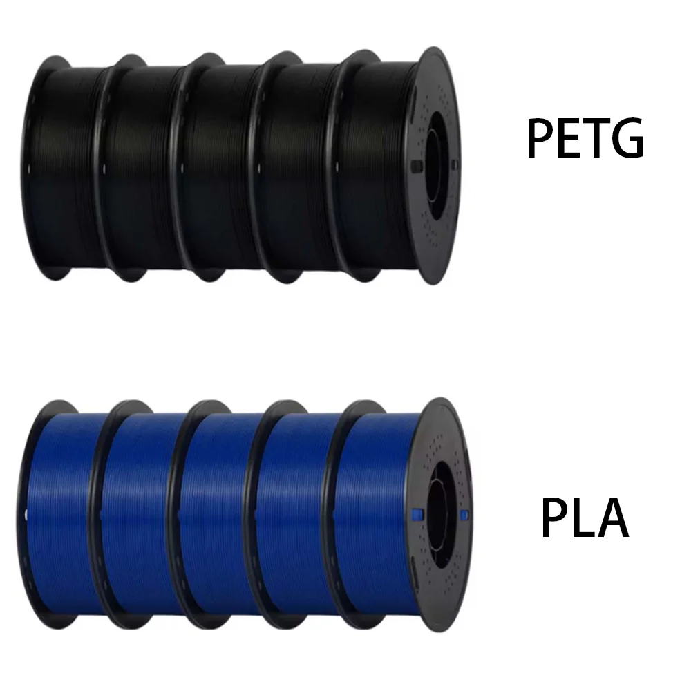 KINGROON PLA + PETG Filament Bundle 1.75mm, 10 kg, PETG BK PLA BL 10KG